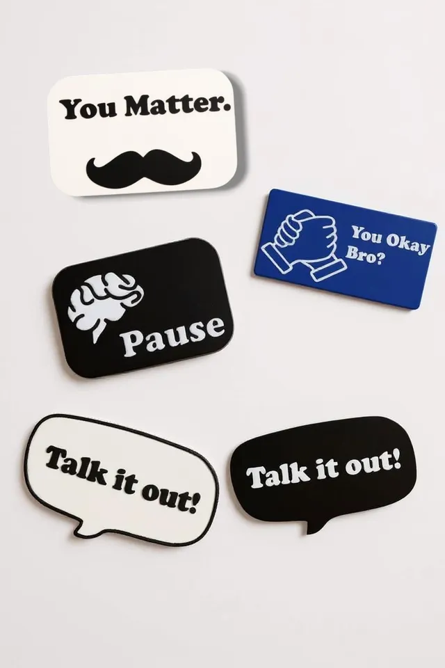Men's Mental Health Special Magnets (Assorted set of four)