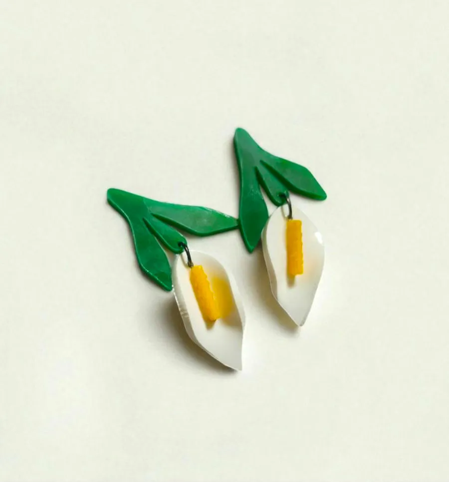 Peace Lily Earrings