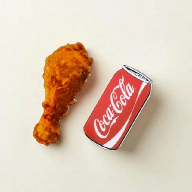 Fried Chicken and Coke Magnet Combo
