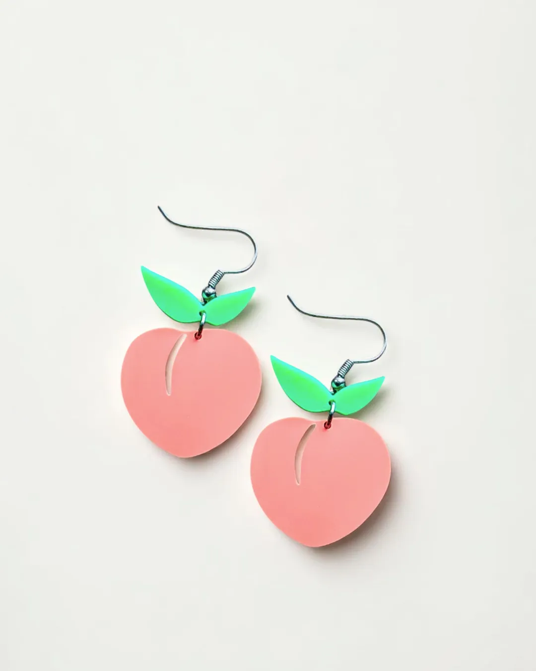 Peach earrings